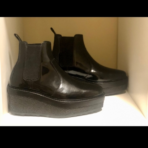 Pierre Hardy Platform Patent Leather Booties - Picture 4 of 8